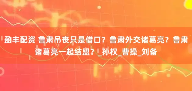 盈丰配资 鲁肃吊丧只是借口？鲁肃外交诸葛亮？鲁肃诸葛亮一起结盟？_孙权_曹操_刘备